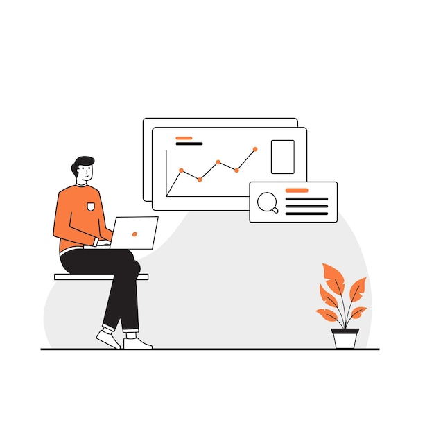 seo optimizer concept illustration