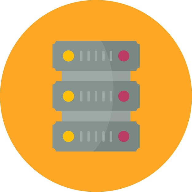 Server Flat Illustration