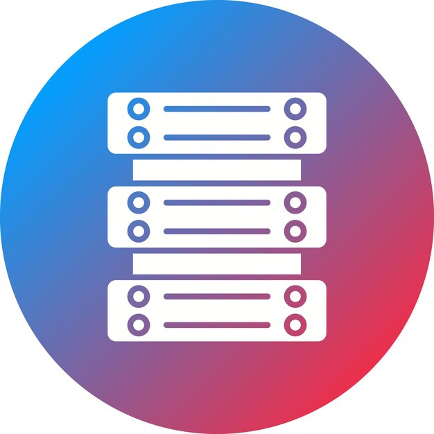 Server icon vector image Can be used for Big Data