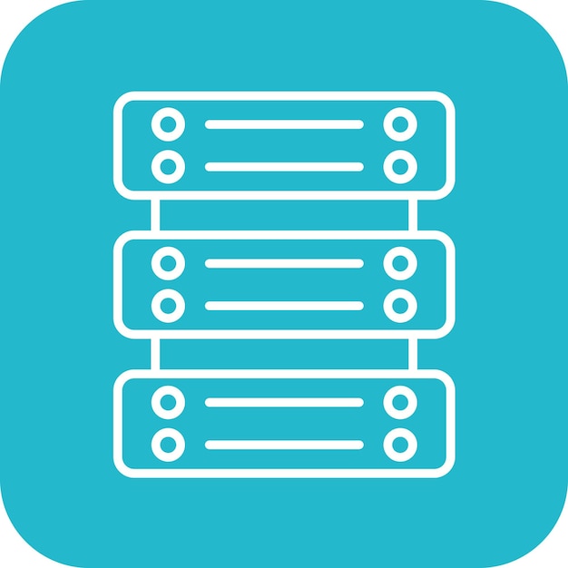 Server icon vector image Can be used for Big Data