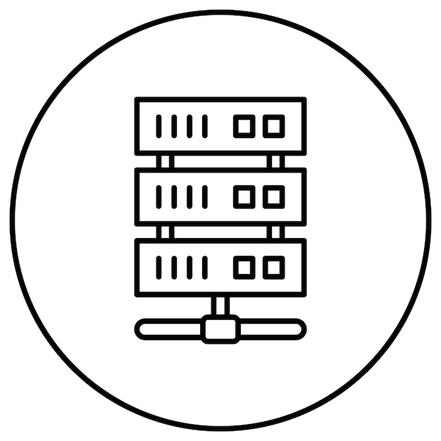 server icon vector image can be used for computer and hardware
