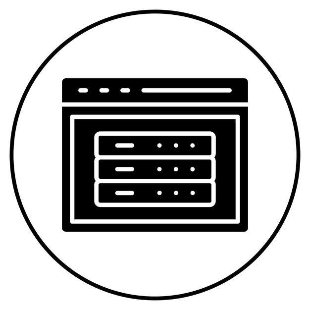 Server icon vector image Can be used for Internet Marketing Service