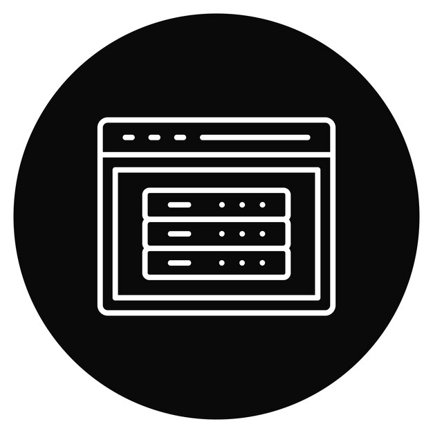Server icon vector image Can be used for Internet Marketing Service