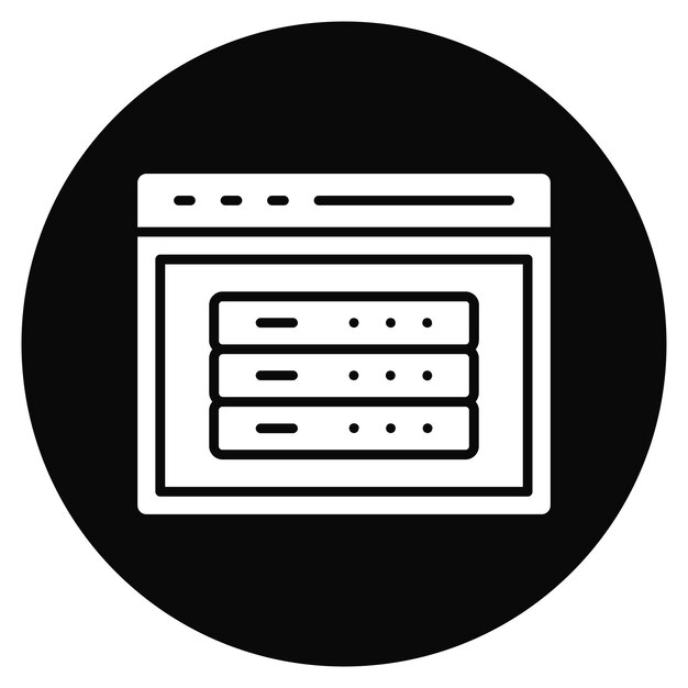 Server icon vector image Can be used for Internet Marketing Service