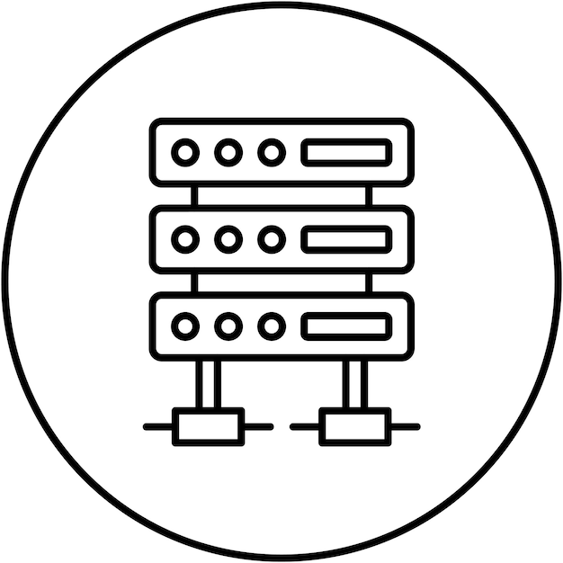 server icon vector image can be used for no code