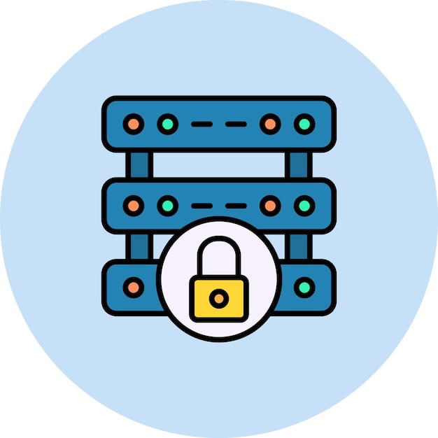 server security icon vector image can be used for protection and security