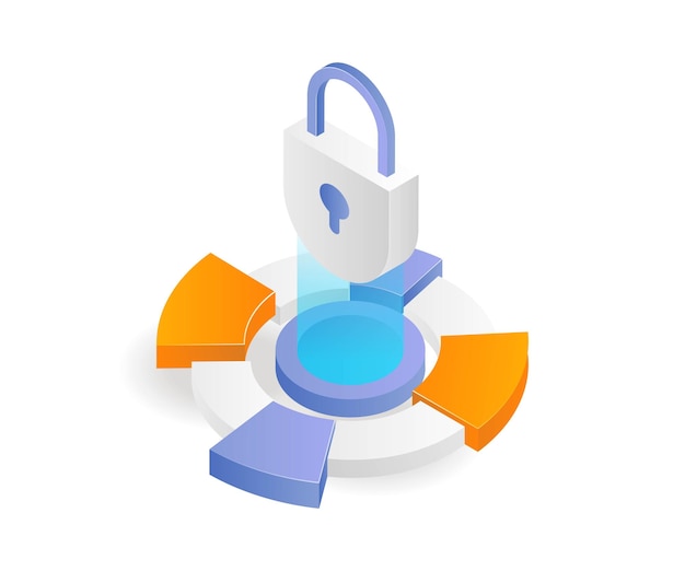 Server security padlock shield