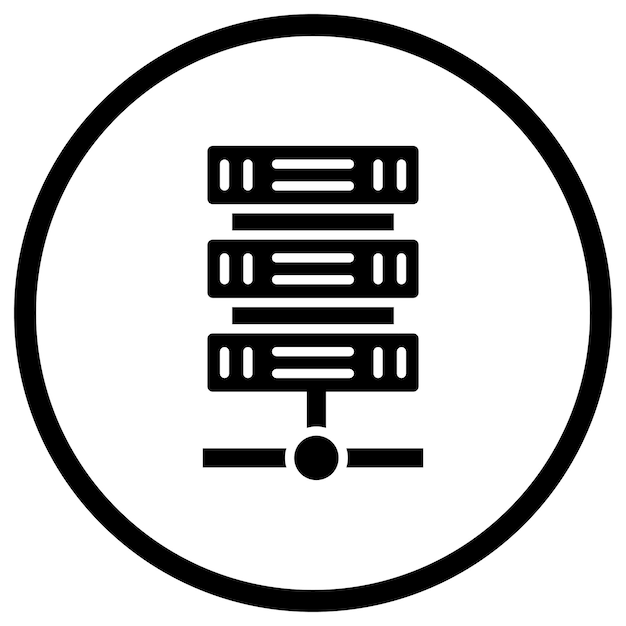 Server Vector Icon Design Illustration