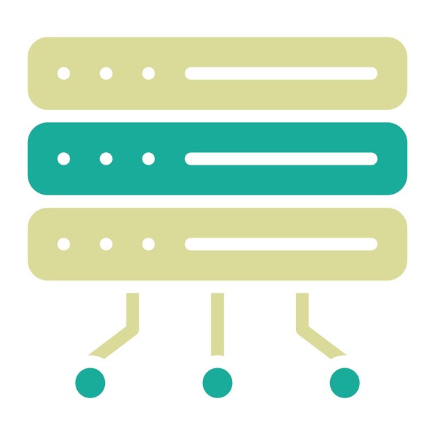Server vector icon illustration of Computer and Hardware iconset