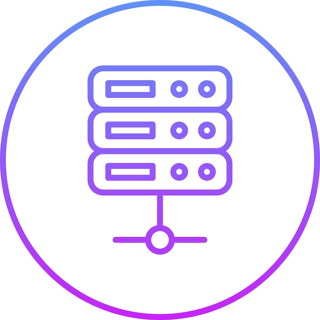 Server vector icon illustration of SEO and SEM iconset