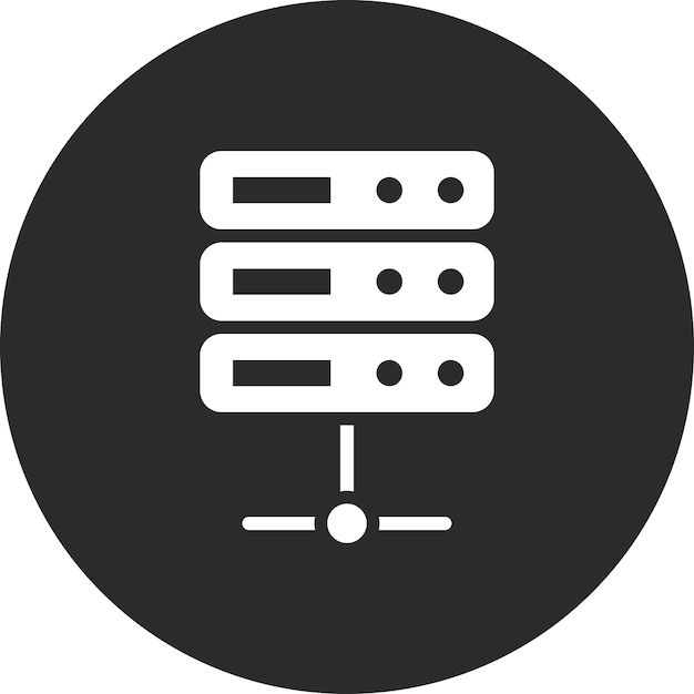 Server vector icon illustration of SEO and SEM iconset