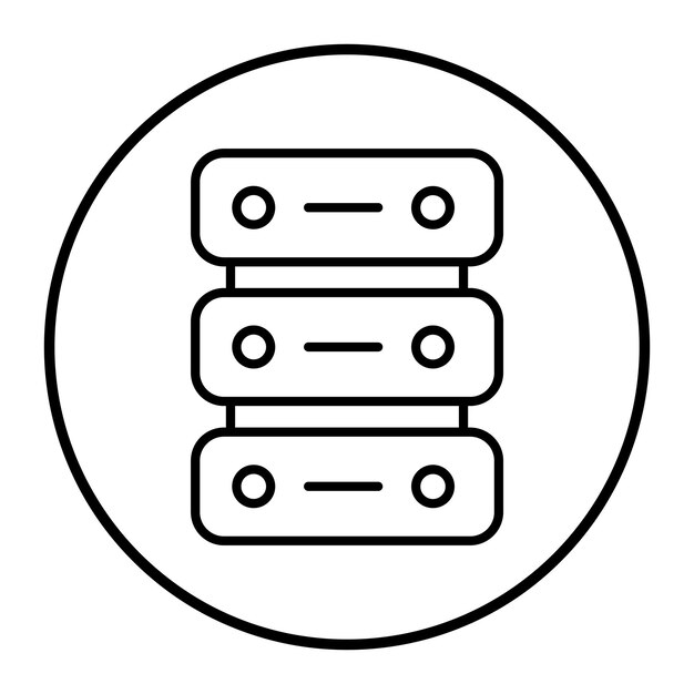 Server Vector Illustration