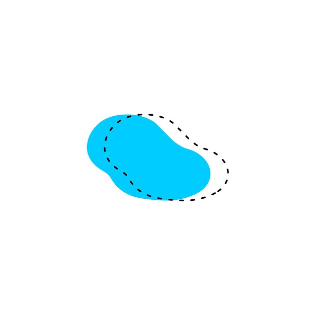 set brush element vector with black color design