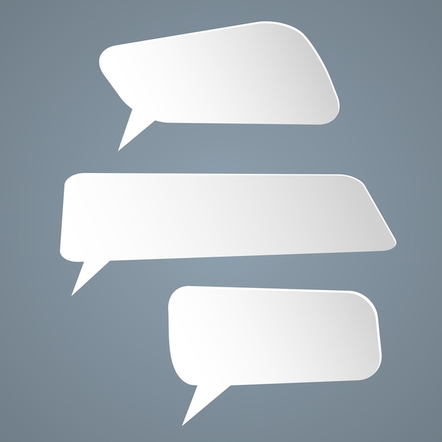 Set bubble shape banner for message quote text01