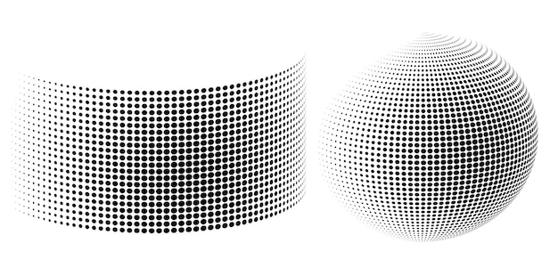 Set Design elements Halftone dot pattern on white background Vector illustration eps 10 frame with black abstract random dots for technology big data theme grunge cover page about hitech IT