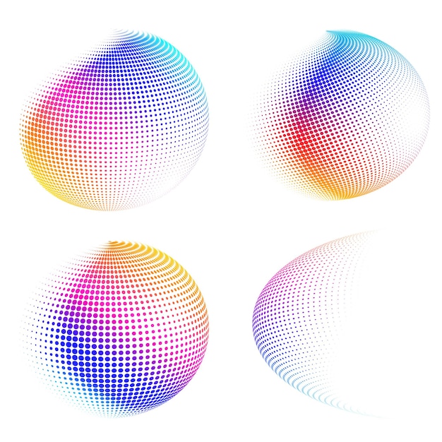 set design elements symbol editable halftone frame dot circle pattern on white background vector illustration eps 10 frame with black random dots round border icon using halftone circle dots text