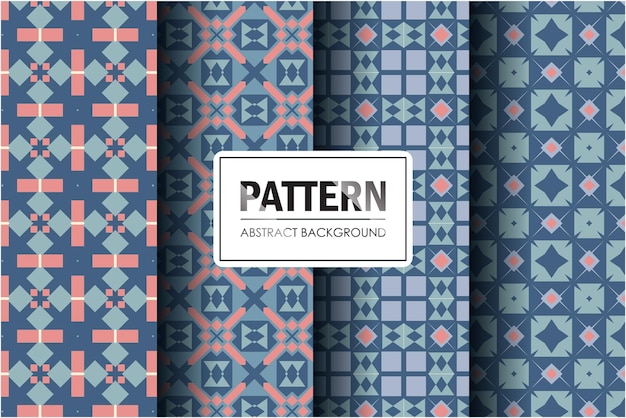 Set of abstract pattern with minimal style