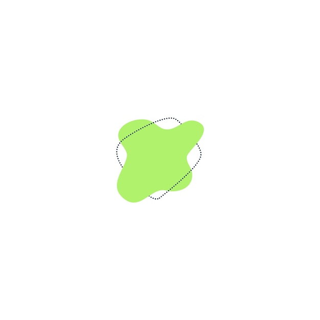 set of blob elements set vector trendy