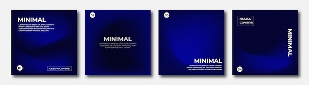 Set of covers design templates with vibrant gradient background Trendy modern design