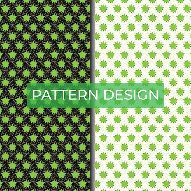Set of floral design elements Seamless patterns design