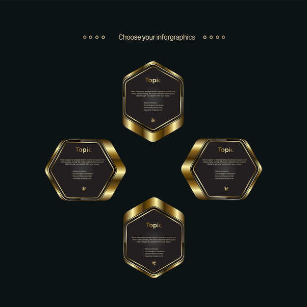 set of four  buttons on dark background and 4  concept of banners for shopping advertising design