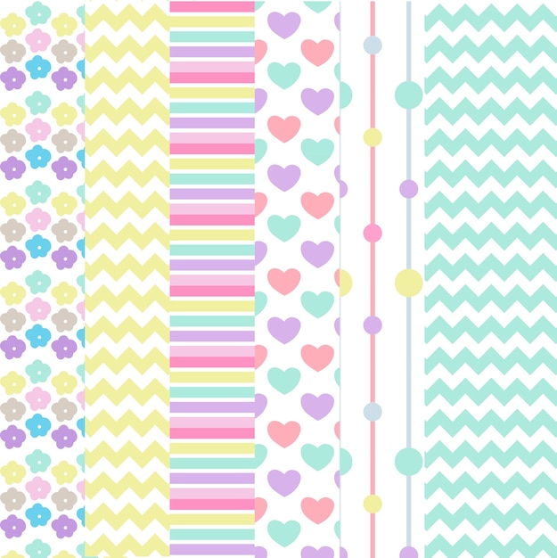  Set of four fofod patterns without design plan