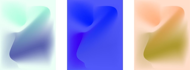 Set of gradient background with beautiful gradation hanukkah day background.Vertical banner. Fluid