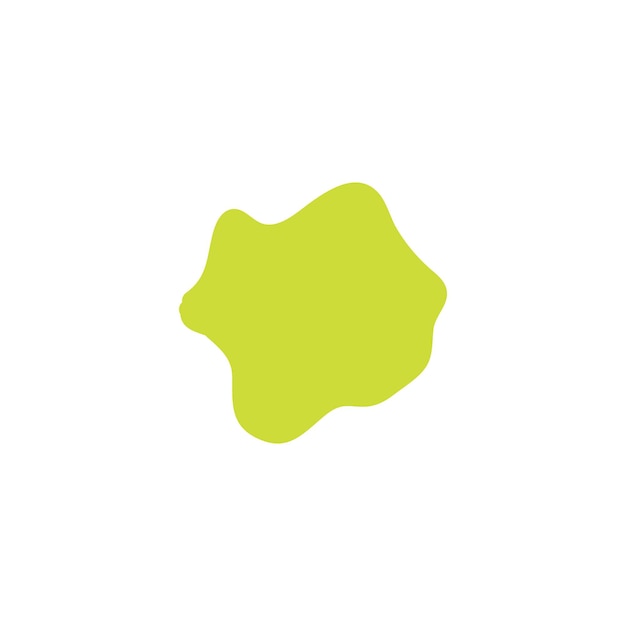 set of green splash elements vector