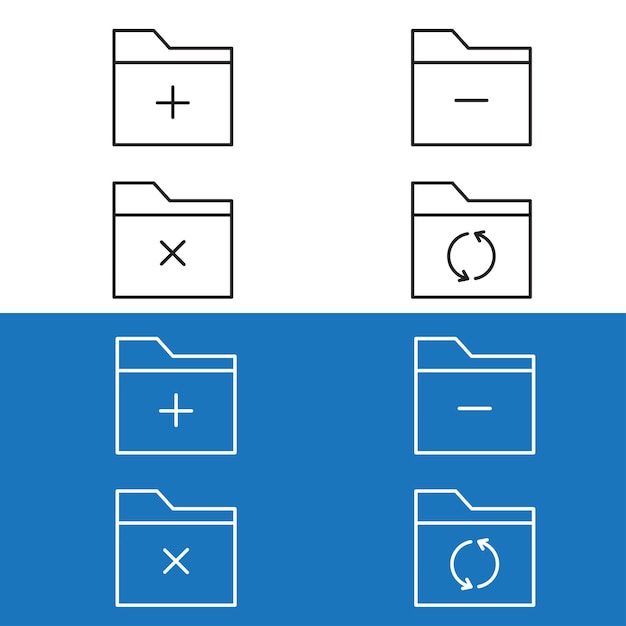 Set of icons for various files Multiple files copies adds deletes locked or confirmed problema