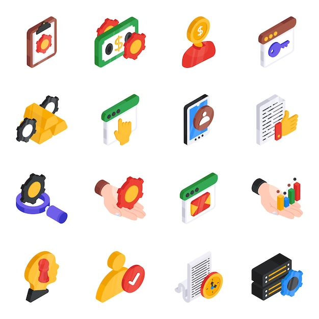 Set of Media Flat Icons