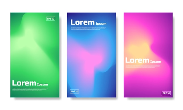 Set of modern editable background colors Suitable for social media posts and banner flayer poster
