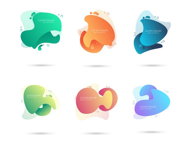 set of modern liquid gradient element