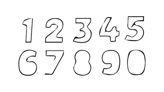 set of numbers in the form of stencil sloppy numbers military stencil numbers mathematical symbol