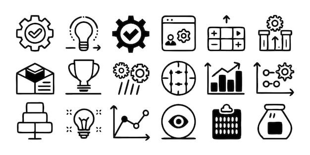 Set of Product Development Icons Vector illustration