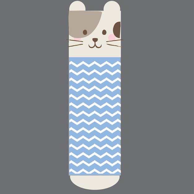 Set of socks pattern. illustrations isolate sock with colored pattern