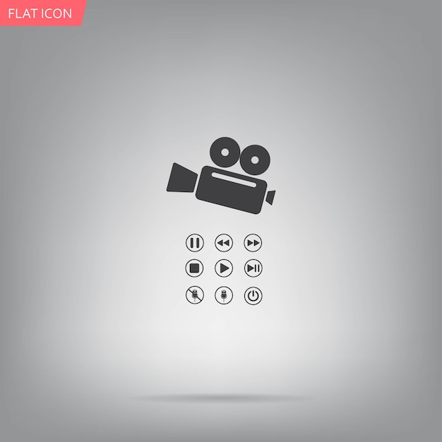 set of video and photo camera icons vector illustration eps 10