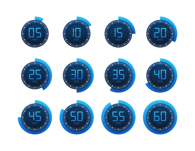 Set Timer clock stopwatch Cooking time 0 to 60 minutes