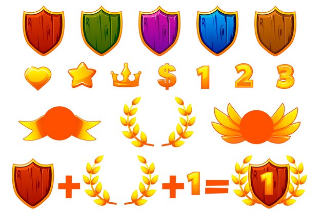 set to create kit different Awards or icons