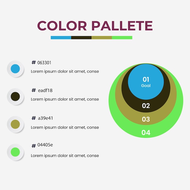 set vector color palette samples Combination of different colour in RGB HEX for ui ux design