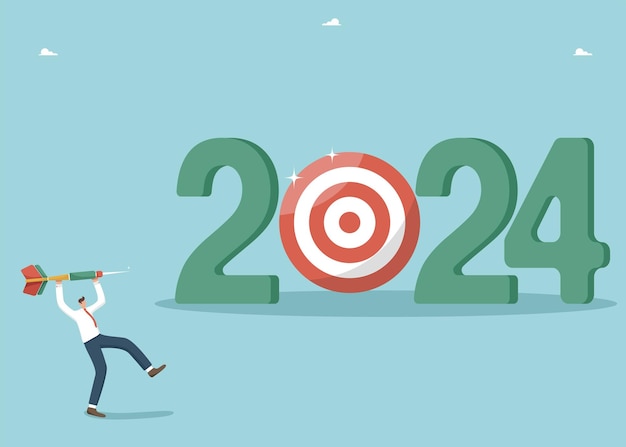 Setting business target for new year 2024 developing strategy or plan to achieve financial goals