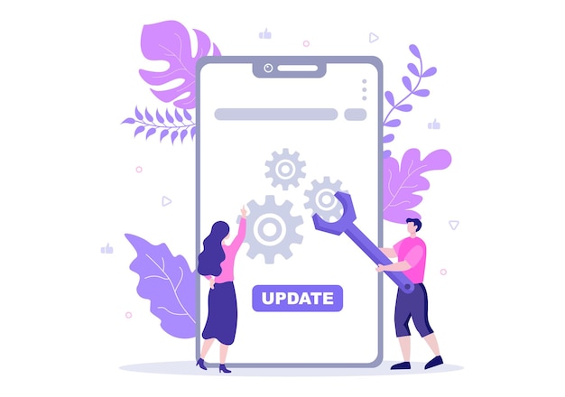 Setting Flat Design Illustration