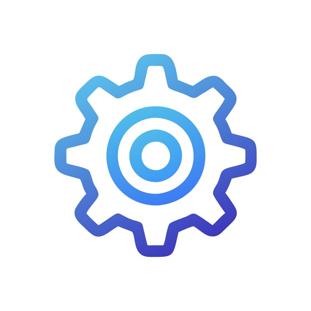 Setting Gear Icon Technology and User Interface Vector for UI Websites and Mobile Applications