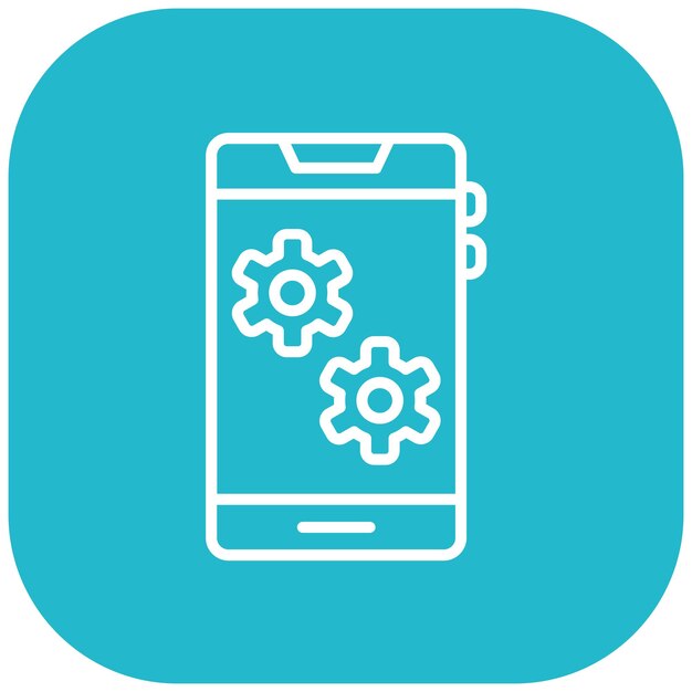 Setting System Vector Illustration Style