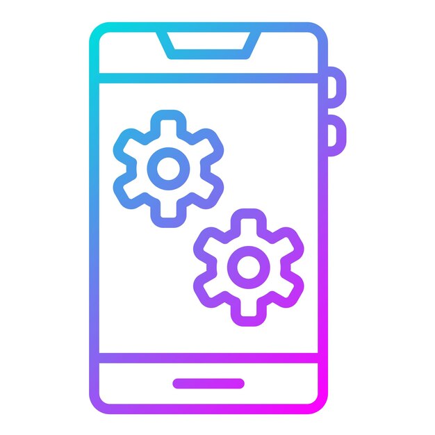 Setting System Vector Illustration Style