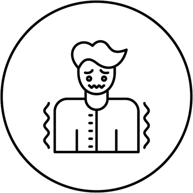 Shaking icon vector image Can be used for Disorder