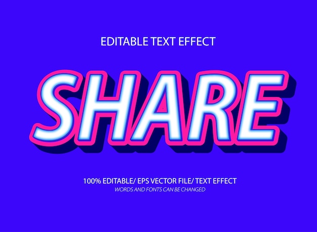 Share editable text effect and editable text style