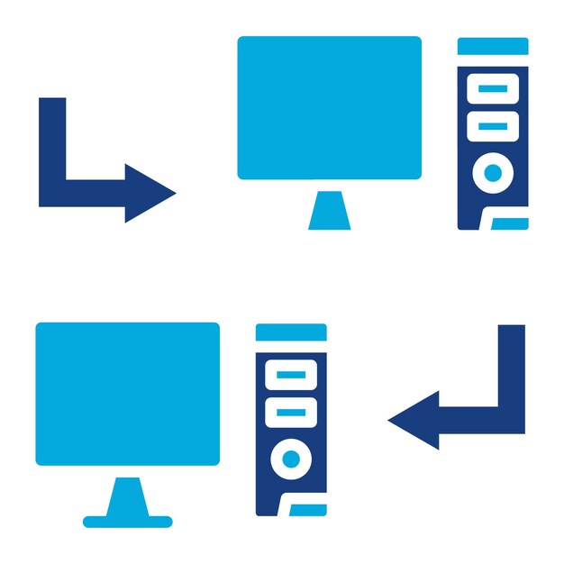Shared Systems Duotone Illustration