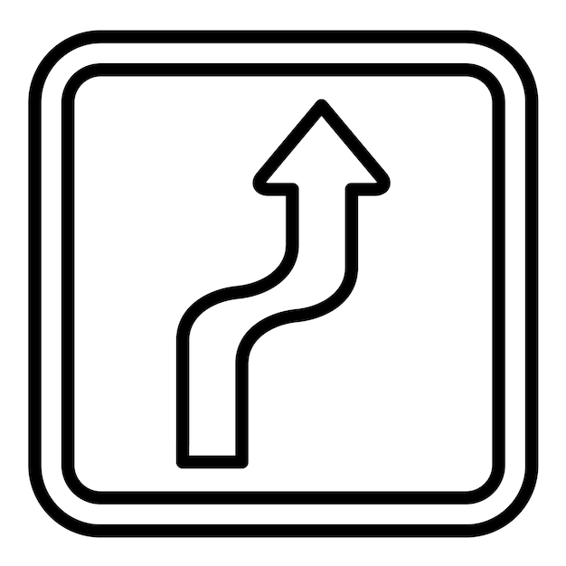 Sharp Bend Vector Illustration Style
