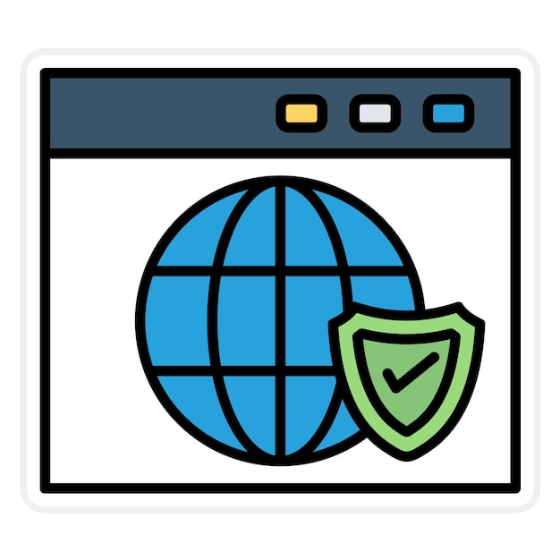 shield icon vector image can be used for seo and sem