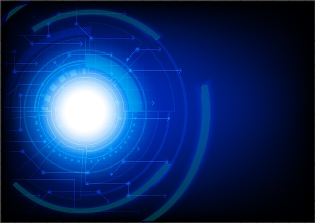 Shining Ui on blue and dark background